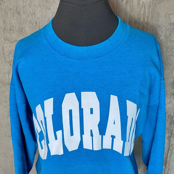 Sold-VTG GILDAN COLORADO CREWNECK SWEATSHIRT - Picture 4 of 10